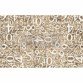 Prima Marketing - Re-Design Decoupage Decor Tissue Paper - Engraved Numbers