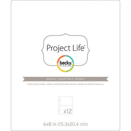 Project Life - 6x8 Photo Pocket Pages - Design 2