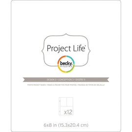 Project Life - 6x8 Photo Pocket Pages - Design 3