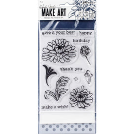 Ranger - Wendy Vecchi - Make Art Stamp, Die & Stencil Set - Thank You