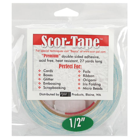 Scor Pal - Scor Tape - Double Sided Tape 1/2 Inch