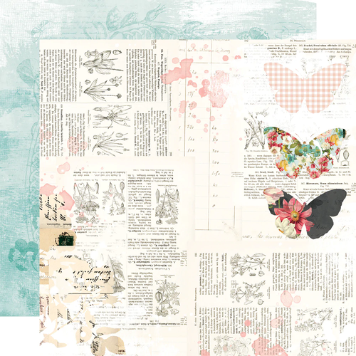 Simple Stories - Simple Vintage Cottage Fields - 12x12 Paper "Sweet Life"