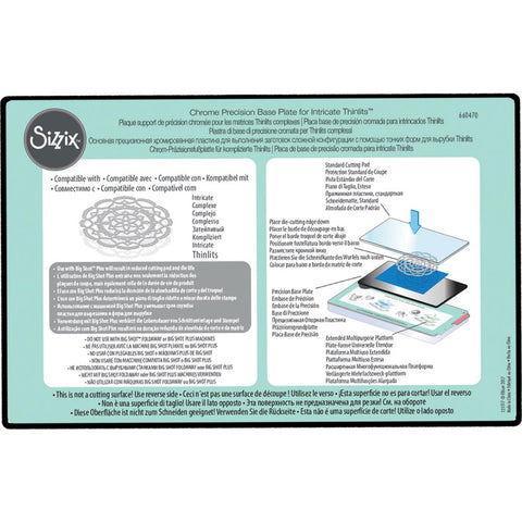 Sizzix - Chrome Precision Base Plate for Intricate Thinlits (660470)