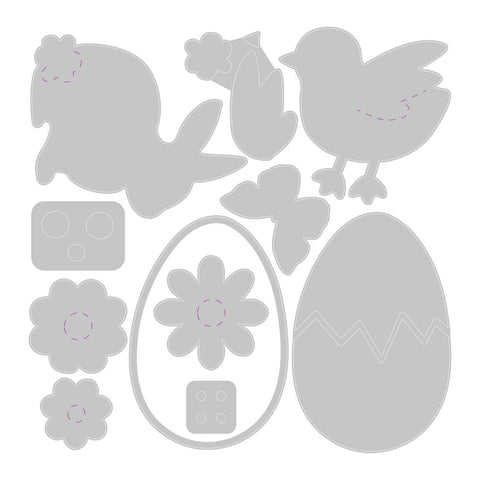 Sizzix - Olivia Rose Thinlits - Basic Easter Shapes (666108)