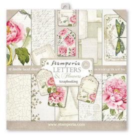 Stamperia - 12x12 Paper Pack - Letters & Flowers