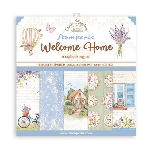 Stamperia - Create Happiness Welcome Home - 8x8 Paper Pack