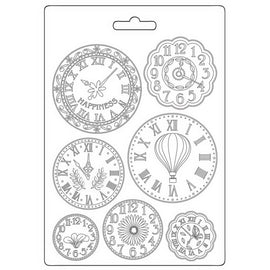 Stamperia - Create Happiness Welcome Home - Soft Mini Mould A5 Size - Clocks