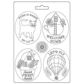 Stamperia - Create Happiness Welcome Home - Soft Mini Mould A5 Size - Plates