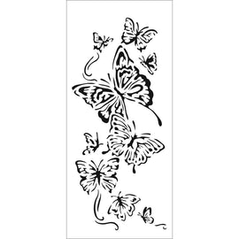 The Crafter's Workshop - Slimline Stencil - Flying Butterflies