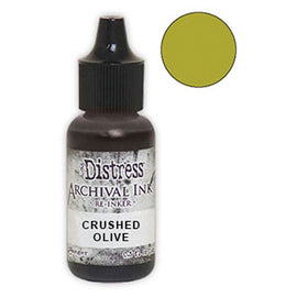 Tim Holtz - Distress Archival Ink Re-Inker - Crushed Olive