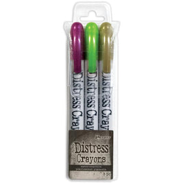 Tim Holtz Distress Crayons - Halloween Set #4 - Pearlescent