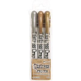Tim Holtz Distress Crayons - Metallics (3pc)