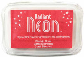 Radiant Neon - Pigment Ink Pad - Electric Coral