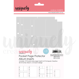 Uniquely Creative - 8"x10" D-Ring Album Inserts - Pack 1