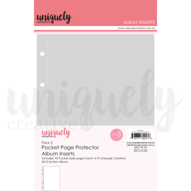 Uniquely Creative - 8"x10" D-Ring Album Inserts - Pack 3