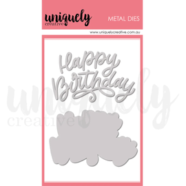 Uniquely Creative - Garden Path - Happy Birthday Modern Die