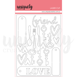 Uniquely Creative - High Tea - Laser Cut Chipboard