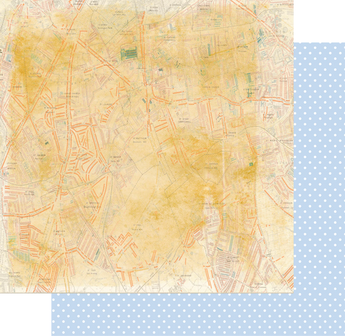 Uniquely Creative - Main Street - 12x12 Pattern Paper "City Map"