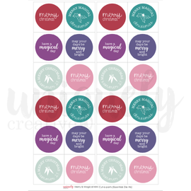 Uniquely Creative - Merry & Magical - A4 Mini Cut-A-Part Sheet Circles