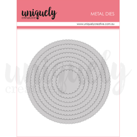 Uniquely Creative - Scalloped Nesting Circle Die Set