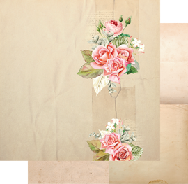 Uniquely Creative - The Story Garden - 12x12 Pattern Paper "English Rose"