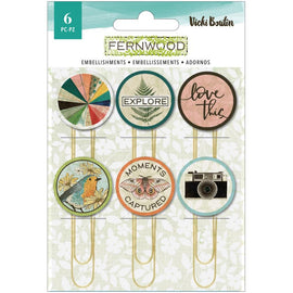 Vicki Boutin - Fernwood -Epoxy Paper Clips (6pcs)