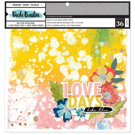 Vicki Boutin - Print Shop - 12x12 Mixed Media Backgrounds Paper Pad