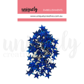 Uniquely Creative - Embellishments - 15mm Stars "Navy" (100pk)