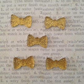 Artfull Embellies - Crystal Sparklet Bows - Gold