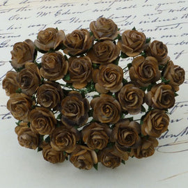 Open Roses - 2 Tone Chocolate Brown