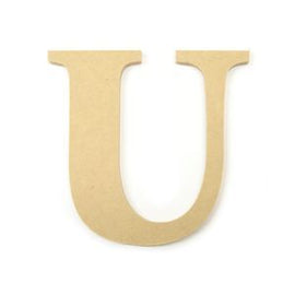 Kaisercraft 17cm Wood Letters - U