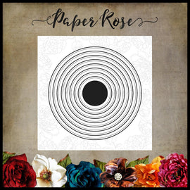 Paper Rose - Nested Circles Die Set