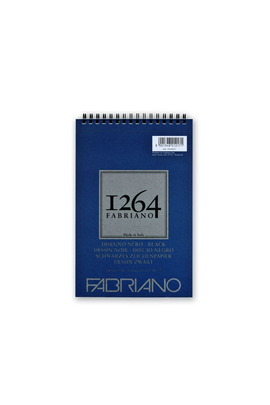 Fabriano - 1264 Black Drawing Book A5 (200gsm)