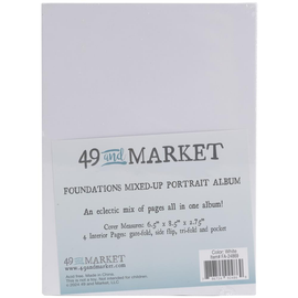 49 and Market - Foundations "Mixed Up" Portrait Album - White