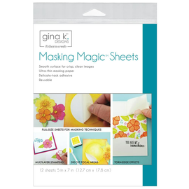 Gina K - Masking Magic Sheets 5"x7" (12 Sheets)