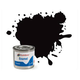 Humbrol - 14ml Enamel Paint - Metallic Black (#201)