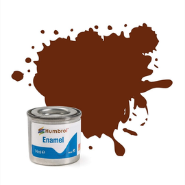 Humbrol - 14ml Enamel Paint - Satin Brown (#133)