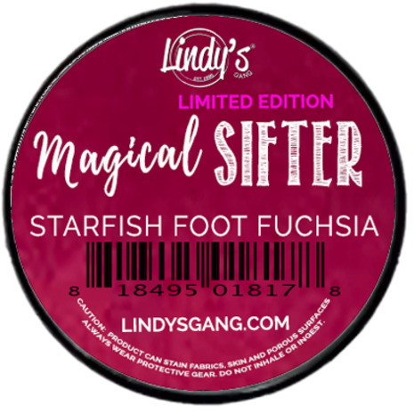 Lindy's Stamp Gang - Magicals Sifter - Starfish Foot Fuchsia LIMITED EDITION
