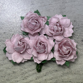 Cottage Roses - Mauve 25mm (5pk)