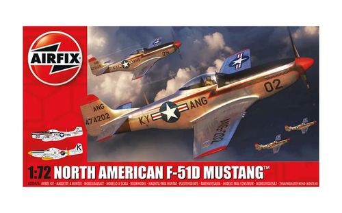 Airfix - Model Kit - North American F-51D Mustang 1:72 (Skill Level 1)