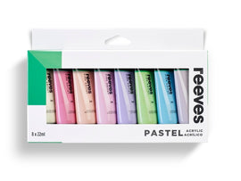 Reeves - Acrylic Paint Set -Pastel (8 Set)