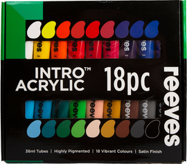 Reeves - Intro Acrylic Paint Set 36ml (18pc)