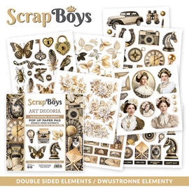 Scrapboys - Art Decoria - 6x6 Pop Up (Fussy Cutting) Paper Pad