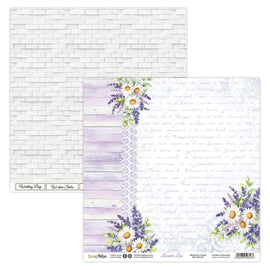 Scrapboys - Lavender Love - 12x12 Paper "One"