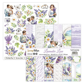 Scrapboys - Lavender Love - 12x12 Paper Pad