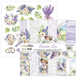 Scrapboys - Lavender Love - 8x8 Paper Pad