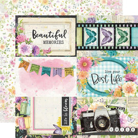 Simple Stories - Simple Vintage Life in Bloom - 12x12 Paper "4x6 Elements"