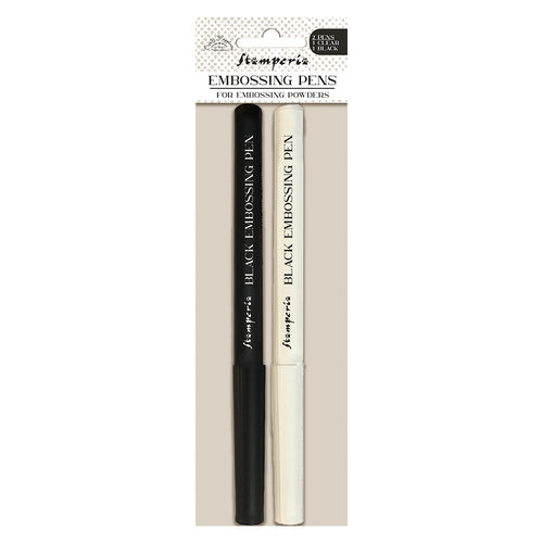 Stamperia - Create Happiness - Embossing Pens - Black & Clear