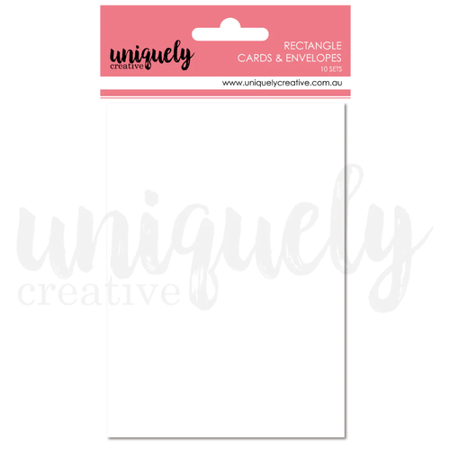 Uniquely Creative - Cards & Envelopes - Rectangle White (10pk)