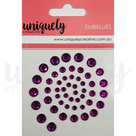 Uniquely Creative - Embellies - Rhinestones "Wine"